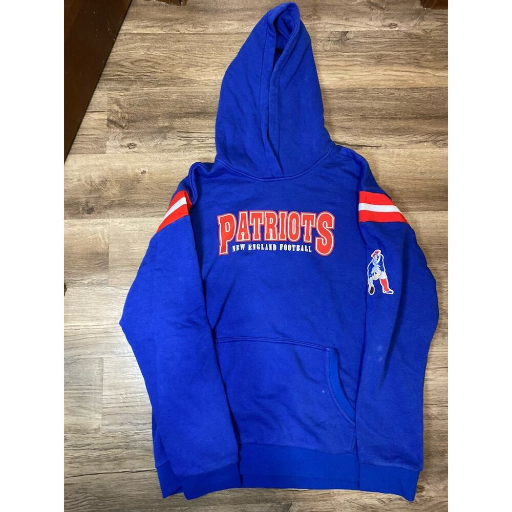 New England Patriots Hoodie Darius Rucker NFL Blue Pullover Mens Large Pats